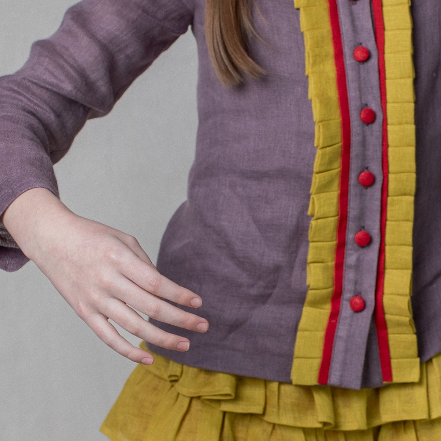 UPA Trinket Purple Mauve Blouse MADE TO ORDER