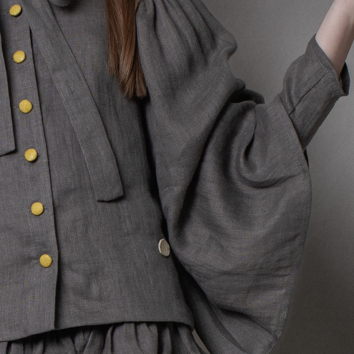 UPA Twila Slate Blouse MADE TO ORDER