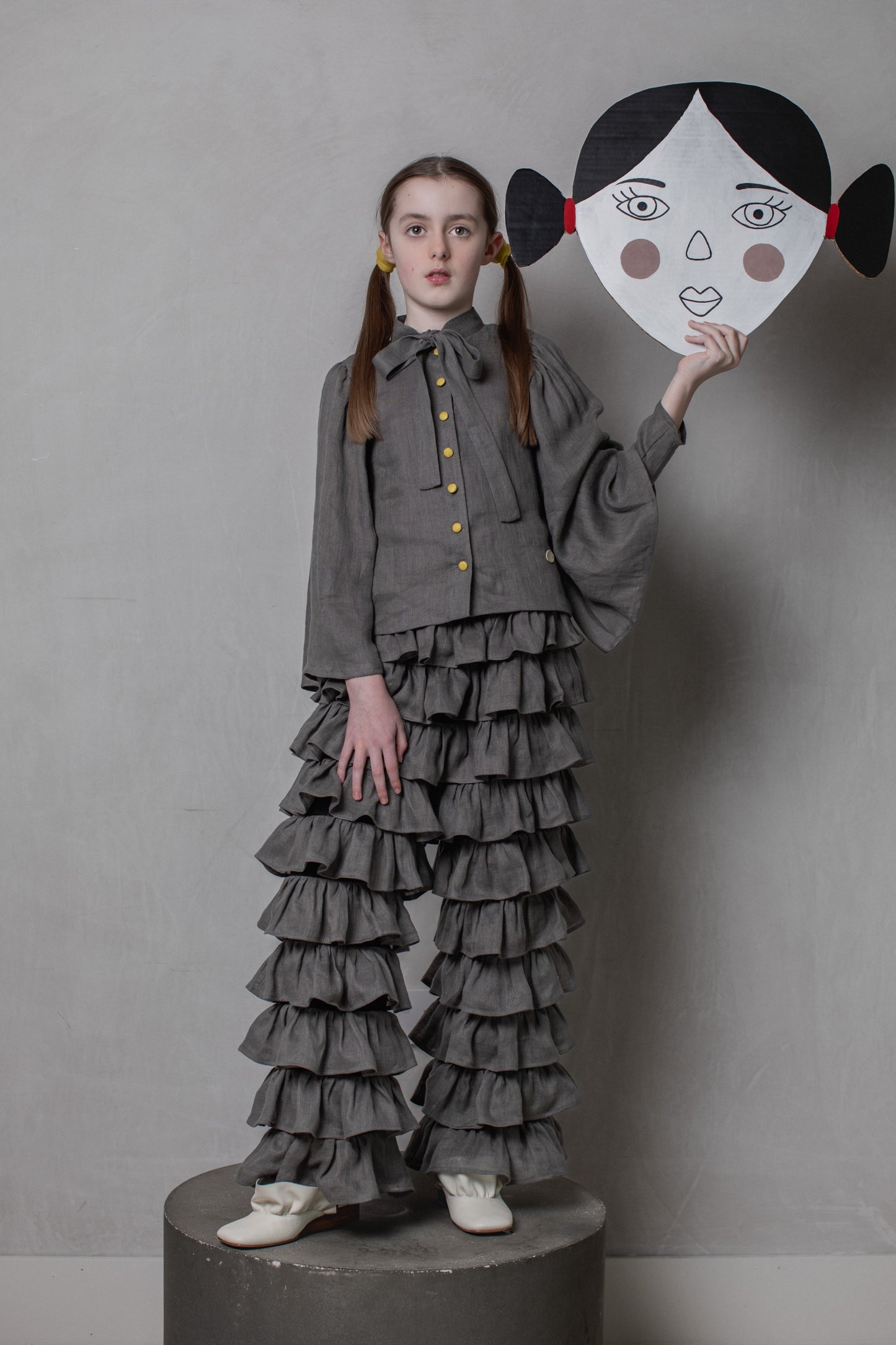 UPA Twila Slate Blouse MADE TO ORDER